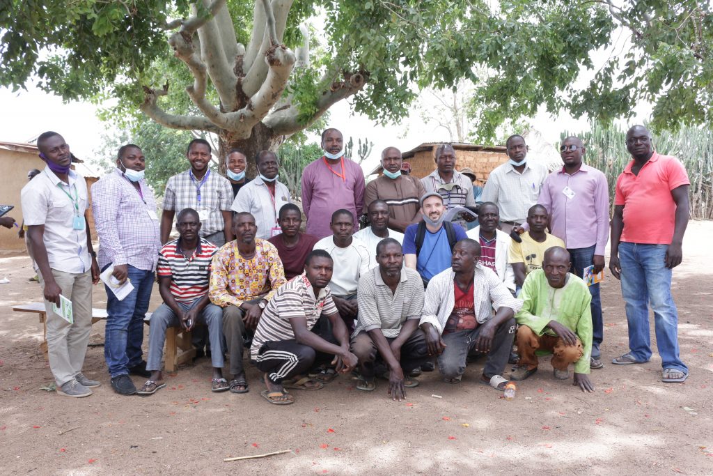 PE suryey team with livestock farmers